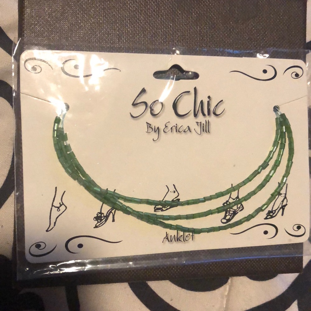3 Layered Beaded Anklet